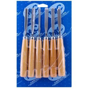 Jogo de formão AMADOR para entalhe 06pcs - CANCELLIER