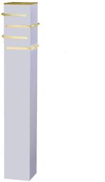 Poste-de-Jardim-Flash-50cm-E-27--branco----IDEAL