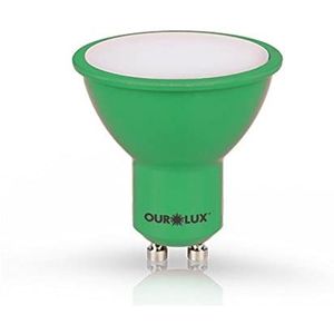 Lâmpada Mini Dicróica Led 4w GU10 BiVolts (Verde) - OUROLUX