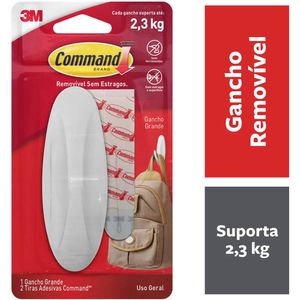 Gancho Adesivo Command Unitário - 3M