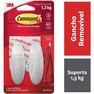 Gancho Adesivo Command Pequeno (2 peças) - 3M
