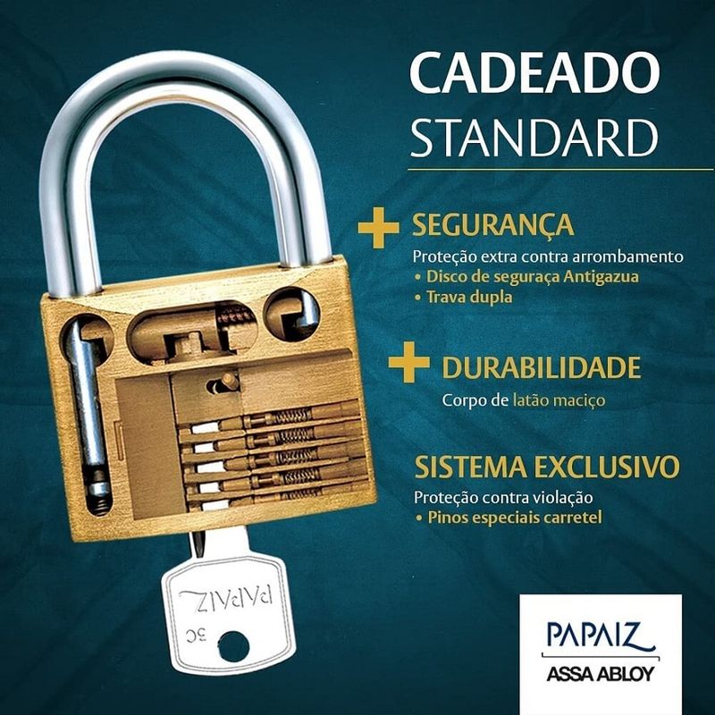Cadeado-Latao-Standart--50mm--CR50---PAPAIZ