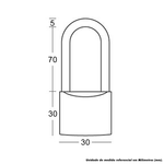 Cadeado-Latao-Haste-Longa--30mm-70mm----PAPAIZ