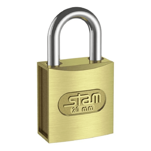 Cadeado Latonado Zamac E-coat (20mm) - STAM