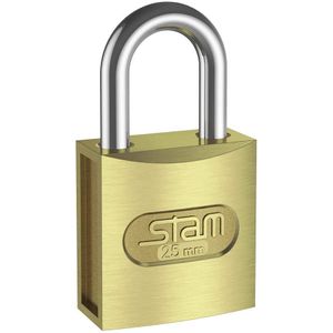 Cadeado Latonado Zamac E-coat (25mm) - STAM
