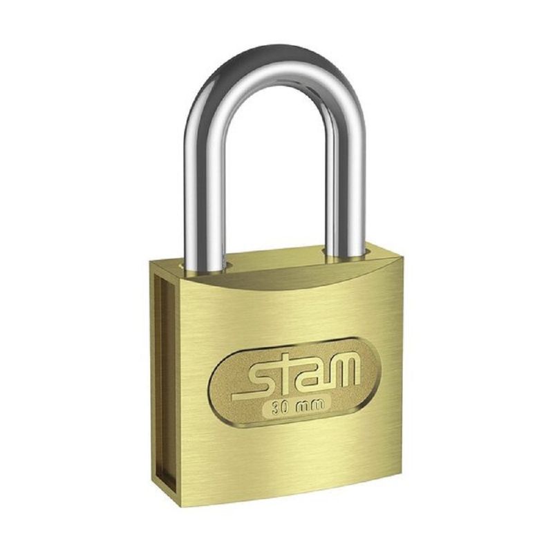 Cadeado-Latonado-Zamac-E-coat--30mm----STAM