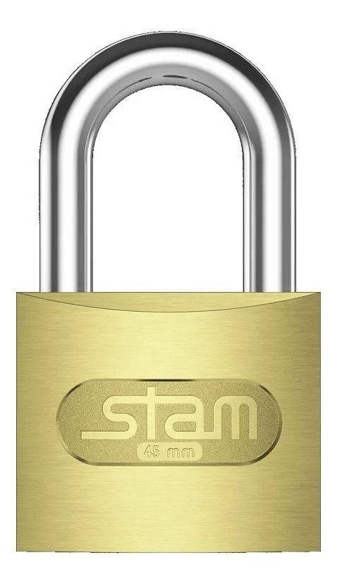 Cadeado-Latonado-Zamac-E-coat--45mm----STAM