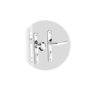Fechadura Popline Alavanca Bola Externo (40mm) - SOPRANO