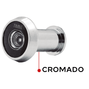 Visor Olho Mágico Cromado - TIMMER