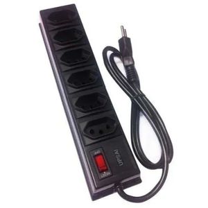 Filtro de Linha Plástico (6 tomadas) Bivolt 1m - UPSAI