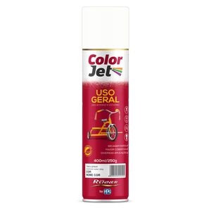 Tinta Spray Color Jet USO GERAL *Branco Brilhante 400ml - TINTAS RENNER