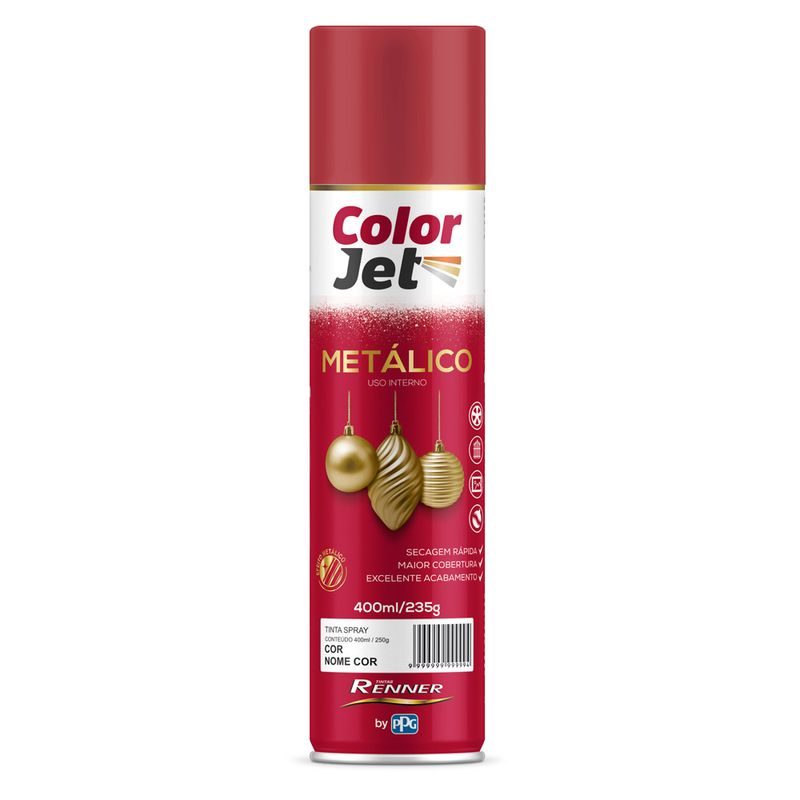 Tinta-Spray-Color-Jet-Metalico--Vermelho-400ml---TINTAS-RENNER