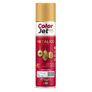 Tinta Spray Color Jet Metálico *Ouro 400ml - TINTAS RENNER