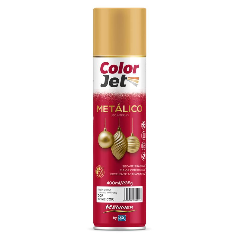 Tinta-Spray-Color-Jet-Metalico--Ouro-400ml---TINTAS-RENNER