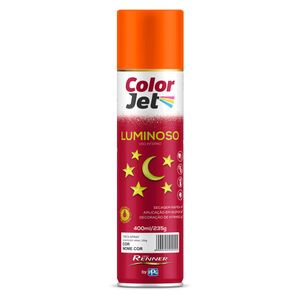 Tinta Spray Color Jet Luminoso *Laranja 400ml - TINTAS RENNER