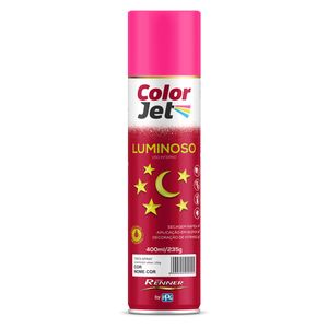 Tinta Spray Color Jet Luminoso *Rosa Pink 400ml - TINTAS RENNER