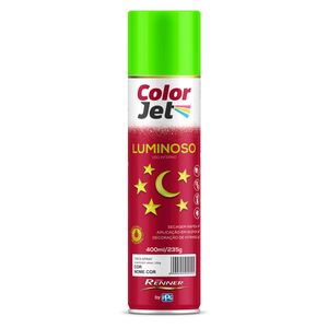 Tinta Spray Color Jet Luminoso *Verde 400ml - TINTAS RENNER