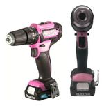Parafusadeira-Furadeira-de-Impacto-12V-Rosa-com-Carregador-2-Baterias-e-Maleta---MAKITA