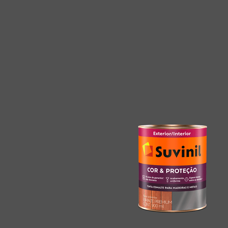 Tinta-Esmalte-Cor-e-Protecao-Fosco--Grafite-Escuro---SUVINIL