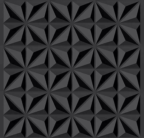 Revestimento-Tecido-Adesivo-Estrela-3D-Preta-50x300cm---FLOK
