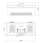Caixa-Plastica-para-Ferramentas-c-bandeja-removivel-20-Pol---TRAMONTINA