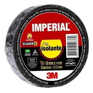 Fita Isolante Imperial Slim (18mm x 10m) *preto - 3M
