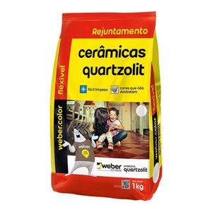 Rejunte Cerâmicas Flexível 1Kg - QUARTZOLIT