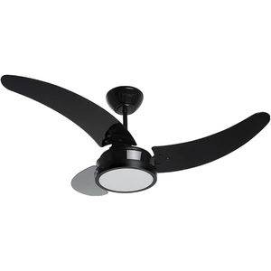 Ventilador de Teto Búzios Max LED Tron - 3 Pás - Preto