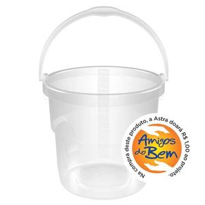 Balde Astra Transparente - 12 litros