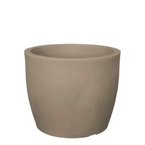 Vaso de Chão Médio Plástico 28x33,5cm Macchiato Liso Redondo - Japi
